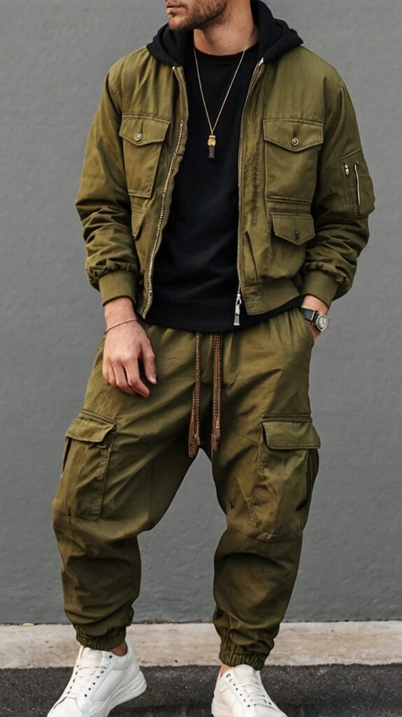 parachute pants man Outfit Ideas  for Fall